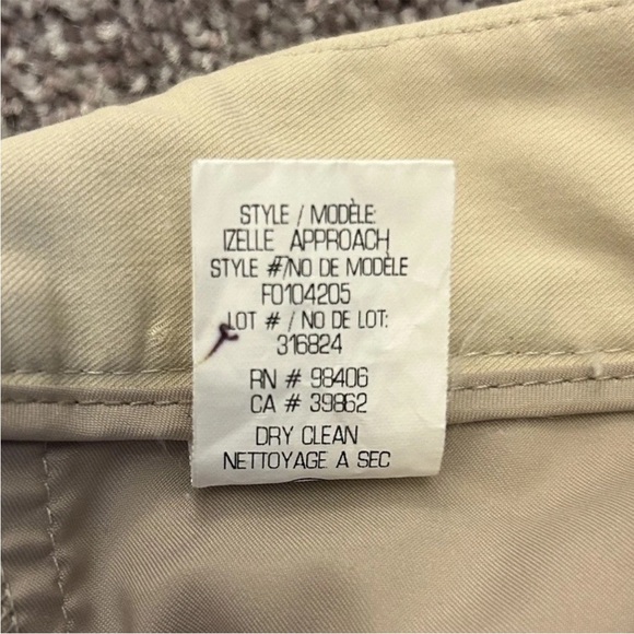 Theory Womens Izelle Chino Pants Size 4 Beige 30" inseam Stretch Made in USA EUC - Picture 15 of 16